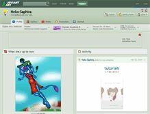 Tablet Screenshot of neko-saphira.deviantart.com