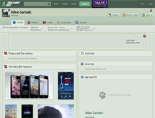 Tablet Screenshot of mike-samaki.deviantart.com