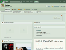 Tablet Screenshot of chriego.deviantart.com