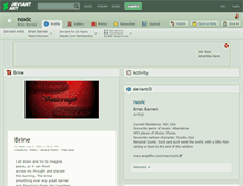 Tablet Screenshot of noxic.deviantart.com