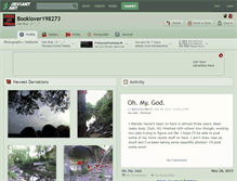 Tablet Screenshot of booklover198273.deviantart.com