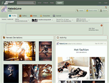 Tablet Screenshot of hatedxlove.deviantart.com