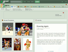 Tablet Screenshot of fab1rr.deviantart.com