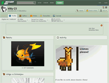 Tablet Screenshot of kitty-23.deviantart.com