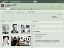Tablet Screenshot of ladykryptonite294.deviantart.com
