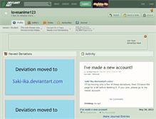 Tablet Screenshot of lovesanime123.deviantart.com