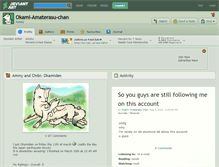 Tablet Screenshot of okami-amaterasu-chan.deviantart.com
