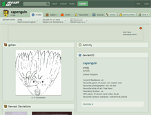 Tablet Screenshot of capenguin.deviantart.com