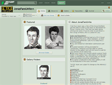 Tablet Screenshot of jonasfansunite.deviantart.com