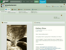 Tablet Screenshot of amoraguinevere.deviantart.com