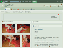 Tablet Screenshot of danysahne85.deviantart.com