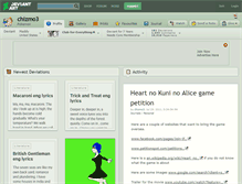 Tablet Screenshot of chizmo3.deviantart.com