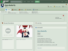Tablet Screenshot of neon-butterfly.deviantart.com