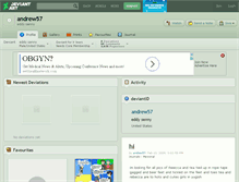Tablet Screenshot of andrew57.deviantart.com