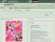 Tablet Screenshot of lovehinafanclub.deviantart.com
