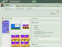 Tablet Screenshot of e-102y.deviantart.com