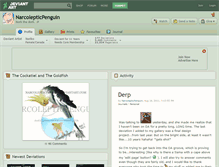 Tablet Screenshot of narcolepticpenguin.deviantart.com