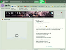 Tablet Screenshot of alarnia.deviantart.com