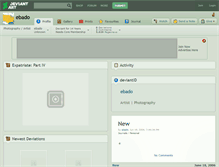 Tablet Screenshot of ebado.deviantart.com