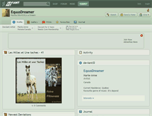 Tablet Screenshot of equusdreamer.deviantart.com