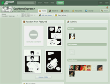 Tablet Screenshot of gayhomoexpress.deviantart.com