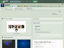 Tablet Screenshot of panda-9.deviantart.com