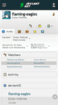Mobile Screenshot of flaming-eagles.deviantart.com