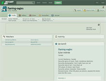 Tablet Screenshot of flaming-eagles.deviantart.com