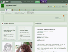 Tablet Screenshot of lyannasdirewolf.deviantart.com