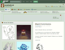 Tablet Screenshot of emotheferret.deviantart.com