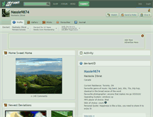 Tablet Screenshot of nassie9874.deviantart.com