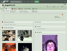 Tablet Screenshot of dragonfire225.deviantart.com