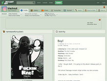 Tablet Screenshot of blackout.deviantart.com