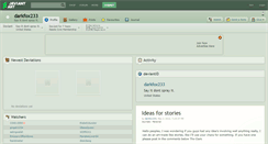 Desktop Screenshot of darkfox233.deviantart.com