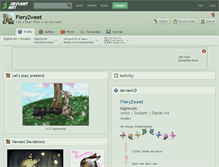 Tablet Screenshot of fieryzweet.deviantart.com