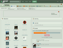 Tablet Screenshot of lumeus.deviantart.com