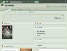 Tablet Screenshot of jojy-de-killer.deviantart.com