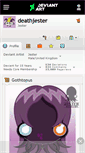Mobile Screenshot of deathjester.deviantart.com