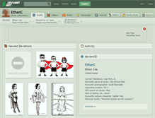 Tablet Screenshot of ethanc.deviantart.com