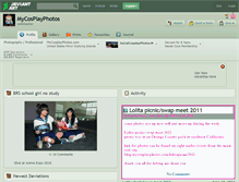 Tablet Screenshot of mycosplayphotos.deviantart.com