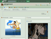 Tablet Screenshot of captnapplesauce.deviantart.com