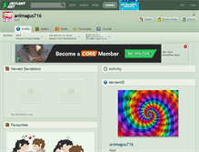 Tablet Screenshot of animagus716.deviantart.com
