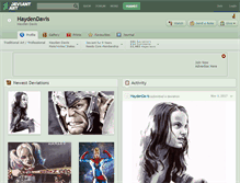 Tablet Screenshot of haydendavis.deviantart.com