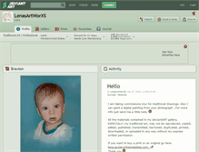 Tablet Screenshot of lenasartworxs.deviantart.com