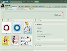 Tablet Screenshot of iqtsarah.deviantart.com