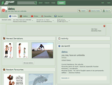 Tablet Screenshot of datou.deviantart.com