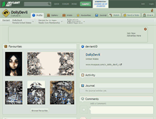 Tablet Screenshot of dollydevil.deviantart.com