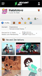 Mobile Screenshot of ihatetolove.deviantart.com