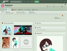 Tablet Screenshot of ihatetolove.deviantart.com