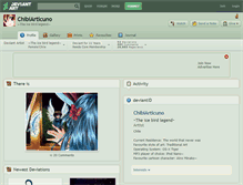 Tablet Screenshot of chibiarticuno.deviantart.com
